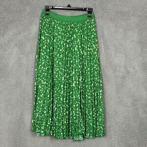 Jess & Sam y2k Womens Small Ditsy Floral Print Pleated Midi Skirt Size Small